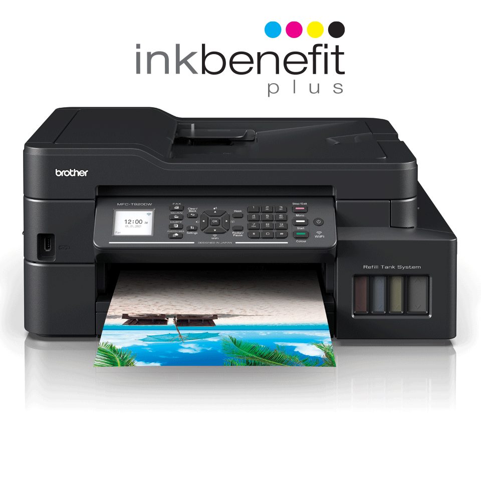 MFC-T920DW Inkbenefit Plus 4-in-1 colour inkjet printer from Brother